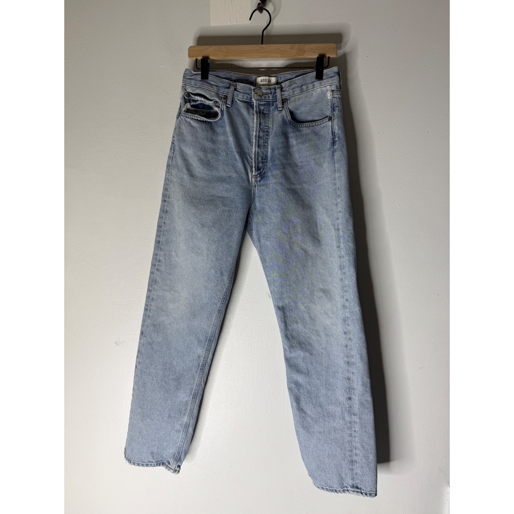 Agolde 90s straight jeans light wash size 27‎